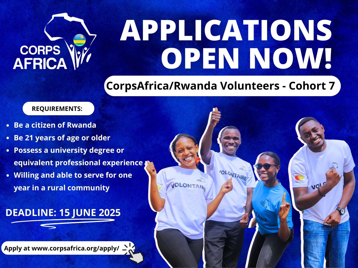  APPLY To CorpsAfrica